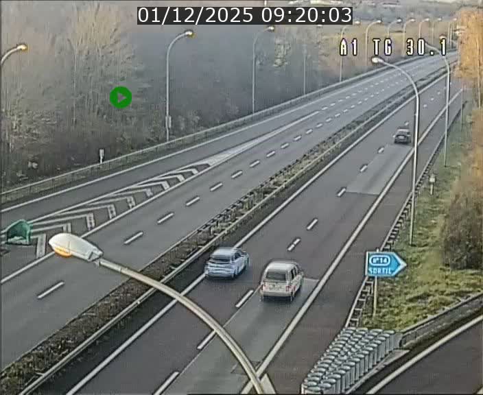 Traffic live webcam Luxembourg Grevenmacher - A1 direction Luxembourg - BK 30.1
