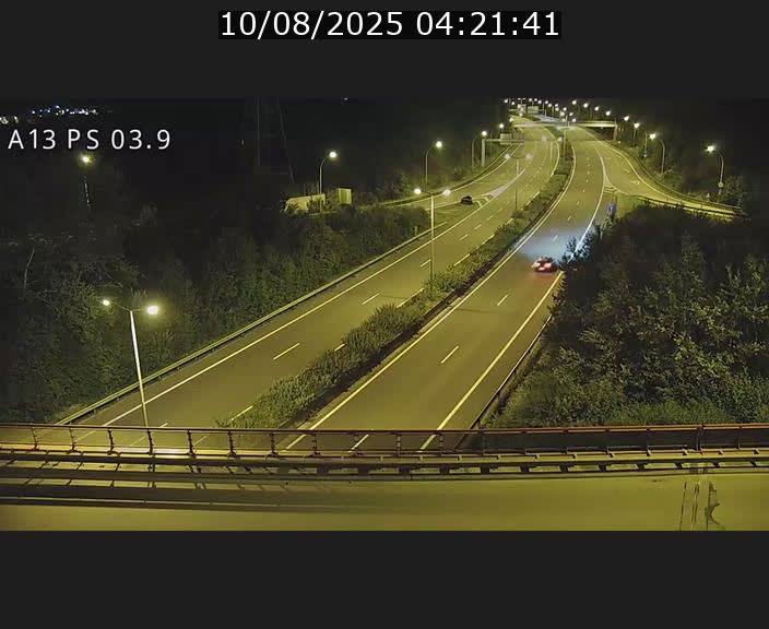 Traffic live webcam Luxembourg Differdange - A13 direction Esch-sur-Alzette - BK 3.9