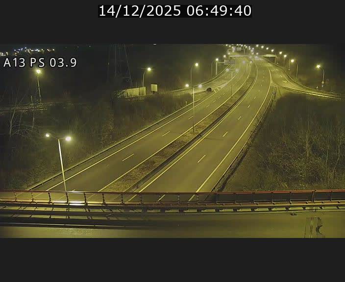 Traffic live webcam Luxembourg Differdange - A13 direction Esch-sur-Alzette - BK 3.9