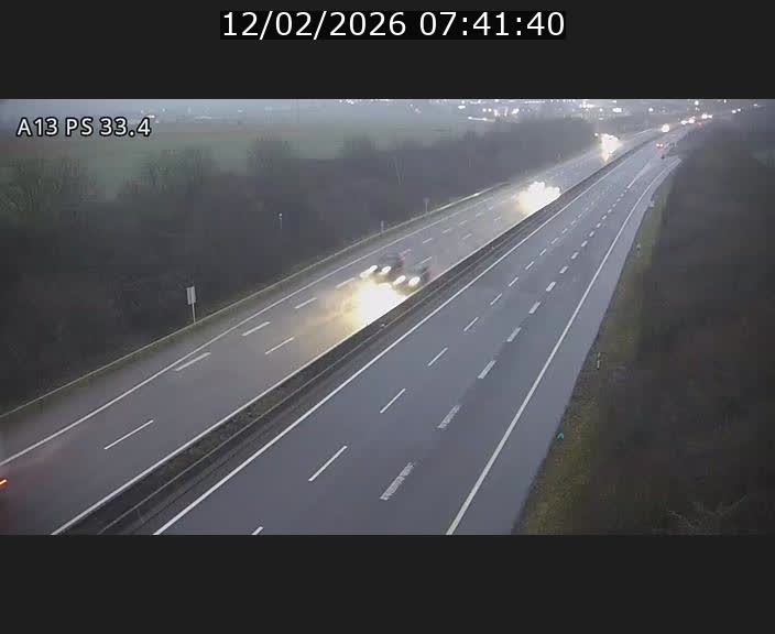 Webcam trafic sur A13 à hauteur de Mondorf-les-Bains en direction d'Altwies