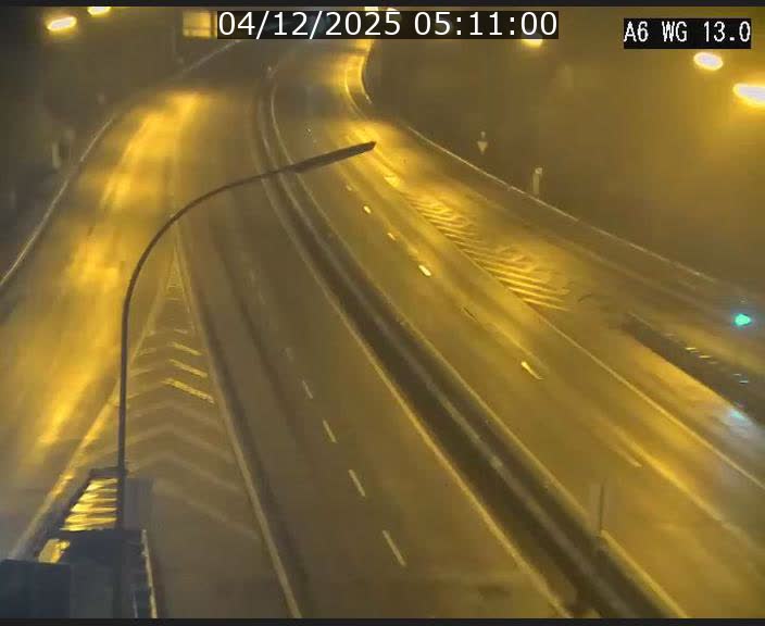 Traffic live webcam Luxembourg Mamer - A6 - BK 13 - direction Luxembourg/France/Allemagne