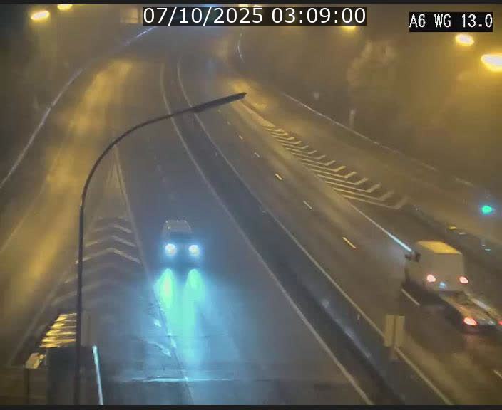 Traffic live webcam Luxembourg Mamer - A6 - BK 13 - direction Luxembourg/France/Allemagne