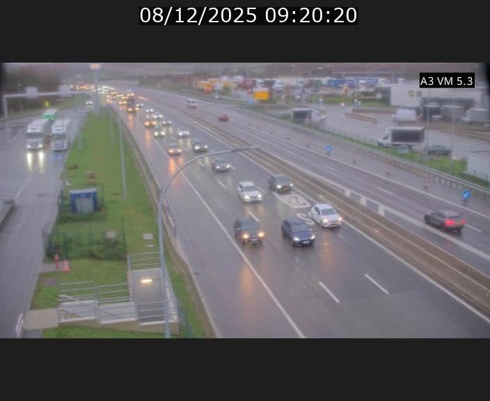 Traffic live webcam Luxembourg Aire de Berchem - A3 - BK 5 - direction France