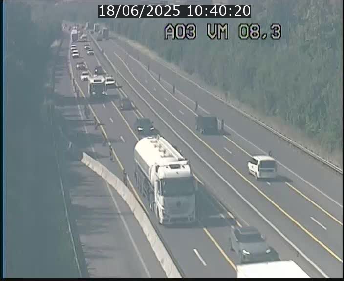 Traffic live webcam Luxembourg Bettembourg - A3 - BK 8.3 - direction France