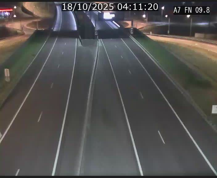 Caméra trafic Luxembourg - A7, Tunnel Gousselerbierg, sortie sud, direction rond-point Lorentzweiler (BK 9.9)
