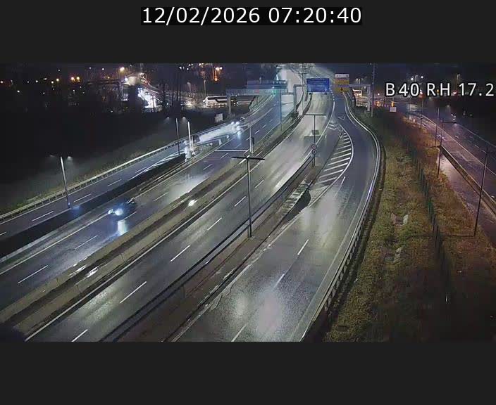 Webcam sur le contournement d'Esch Belval à hauteur de la sortie Université de Luxembourg. Vue orientée vers Luxembourg