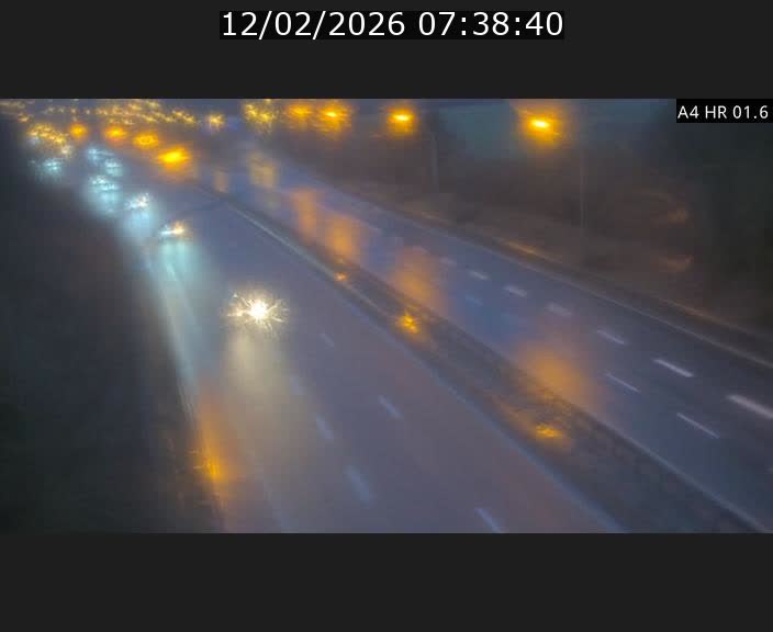 Info Trafic Luxembourg A4 - BK 1.6 - Croix de Cessange (direction Esch)