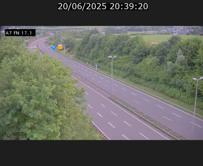 Caméra trafic Luxembourg - A7, Merscherbierg direction Mersch