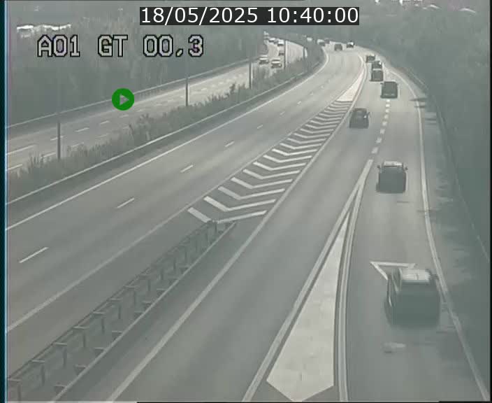 Traffic live webcam Luxembourg Croix de Gasperich - A1 direction Kirchberg - BK 0.3