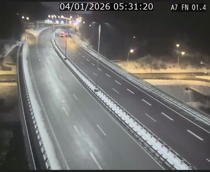 Caméra autoroute Luxembourg A7 - Tunnel Stafelter - direction Echangeur Grünewald