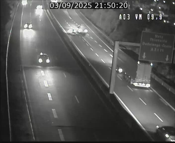 Webcam Autoroute à la Croix de Bettembourg - A3 - BK 9.9 - direction France