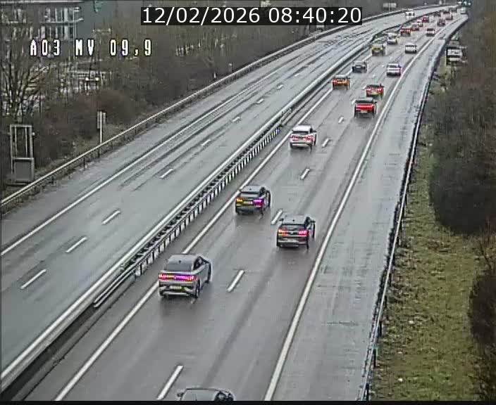 Webcam Autoroute à la Croix de Bettembourg - A3 - BK 9.9 - direction Luxembourg-Ville