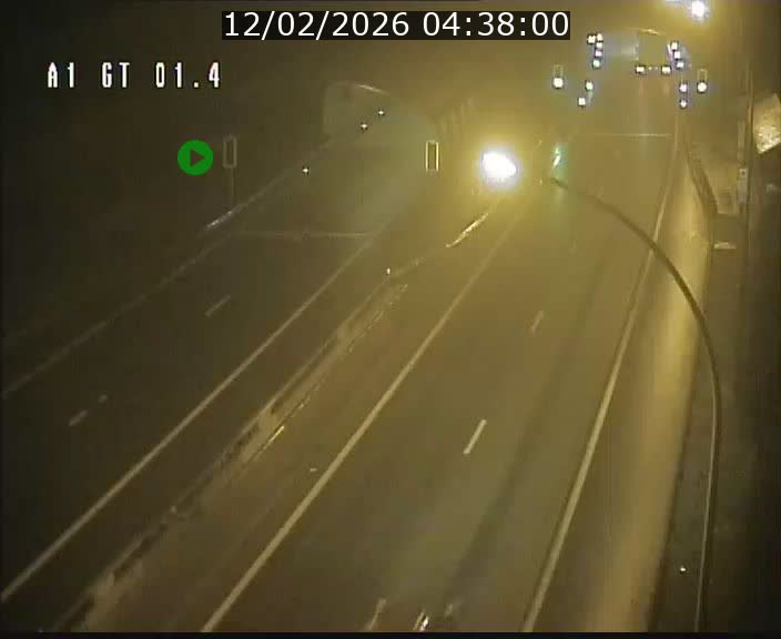 Traffic live webcam Luxembourg Hesperange - A1 direction Kirchberg - BK 1.4