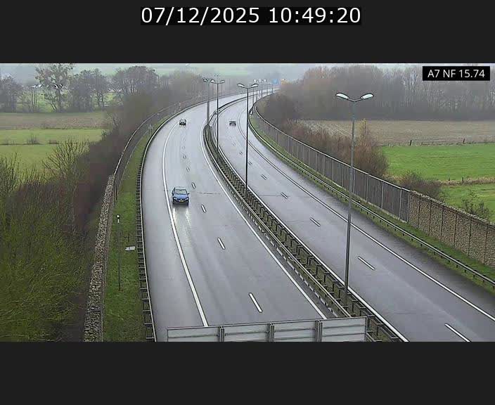 Caméra trafic Luxembourg - A7, Tunnel Mersch, entrée nord, direction Lorentzweiler