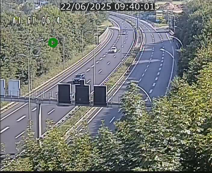 Traffic live webcam Luxembourg Hamm - A1 direction Sandweiler - BK 6.4