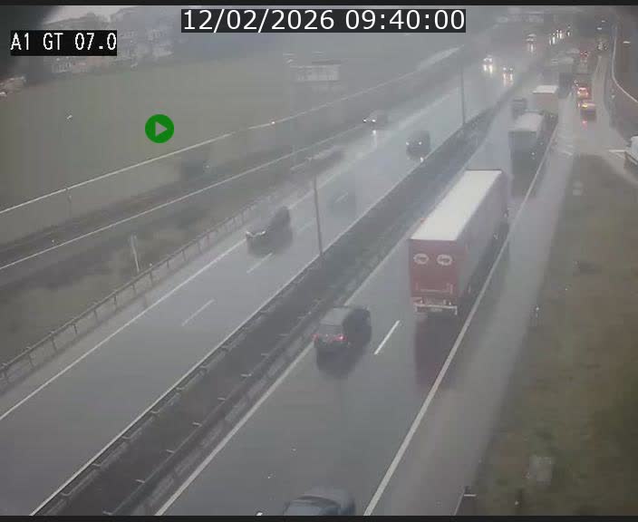 Traffic live webcam Luxembourg Cents - A1 direction Kirchberg - BK 7