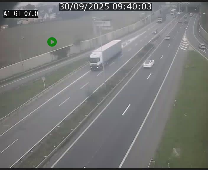 Traffic live webcam Luxembourg Cents - A1 direction Kirchberg - BK 7