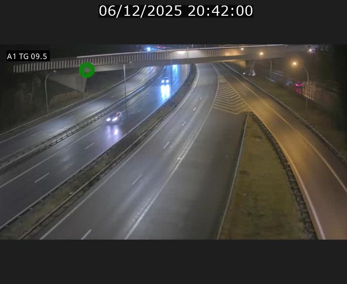 Traffic live webcam Luxembourg Jonction Grünewald - A1 direction Luxembourg-ville - BK 9.5