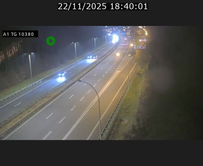 Traffic live webcam Luxembourg Senningerberg - A1 direction Luxembourg Kirchberg - BK 10.3