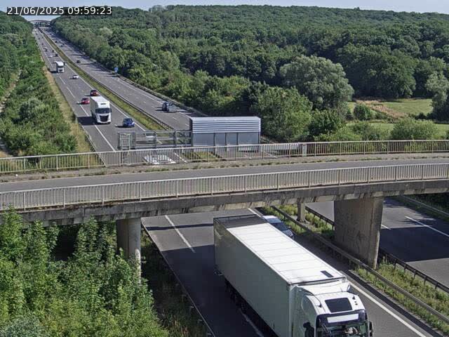 Caméra autoroute France - A31, Zoufftgen direction Luxembourg-ville, à la frontière entre la France et le Luxembourg