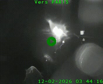 Caméra routière sur l'autoroute A20 à Bessines-sur-Gartempe. Vue orientée vers Paris