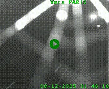 Caméra routière sur l'autoroute A20 à Saint-Hilaire-Bonneval, au sud de Limoges. Vue orientée vers Paris