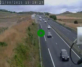 Caméra autoroute A75 à hauteur de Le Crest, en direction de Montpellier