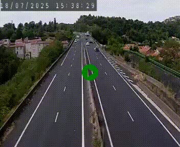 Caméra autoroute A75 à hauteur de Coudes, en direction de Clermont-Ferrand