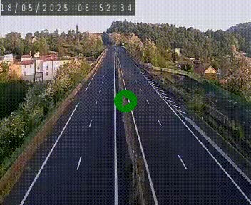 Caméra autoroute A75 à hauteur de Coudes, en direction de Clermont-Ferrand