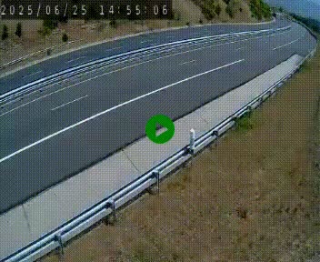 Caméra autoroutière France - A75, Engayresque, entre Millau et Séverac-le-Chateau, en direction de Montpellier