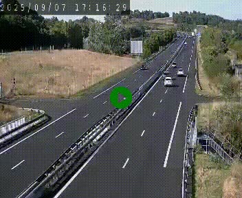 Caméra autoroutière France - A75, Coren, en direction de Montpellier