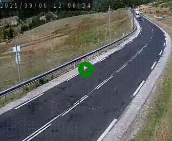 Webcam routière au niveau du col de la Chavade en Ardèche, sur la N102 à 1266 mètres d'altitude