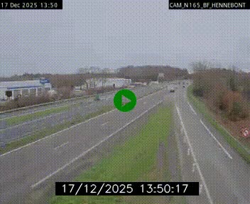 Webcam sur la N165 à hauteur de Hennebont, au nord de Lorient