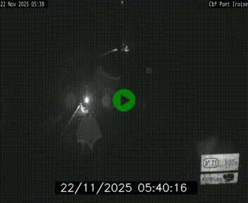 Webcam sur la N165 après le Pont de l'Iroise, à l'entrée de Brest