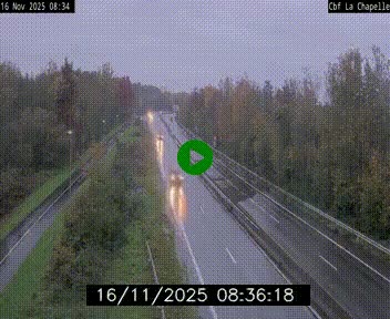 Webcam sur le périphérique de Nantes (N844) à hauteur de Porte de la Chapelle, au nord de la ville