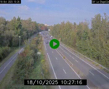 Webcam sur le périphérique de Nantes (N844) à hauteur de Porte de la Chapelle, au nord de la ville