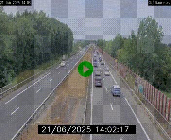 Webcam sur le périphérique de Rennes (N136) à hauteur de Maurepas, au nord de la ville