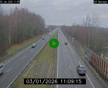 Webcam sur le périphérique de Rennes (N136) à hauteur de Maurepas, au nord de la ville