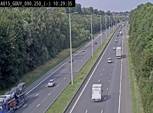 Webcam autoroute Belgique - Gouy-lez-piéton - E42 - BK 90.3