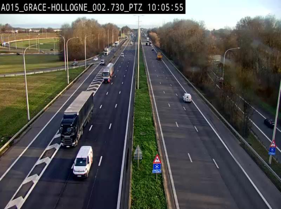 Caméra trafic Belgique - Grâce-Hollogne - E42, jonction avec A604, direction Loncin/Aéroport de Liège -  BK 3.2