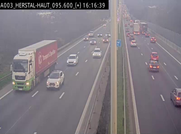 Webcam autoroute Belgique - Herstal - E40 direction Aix-la-Chapelle - BK 97
