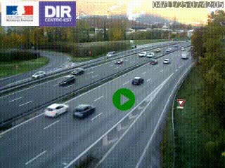 Webcam sur la Nationale 201 à hauteur de la sortie Chambéry-Nord, avant à la jonction entre l'A41 et l'A43, en direction de Lyon