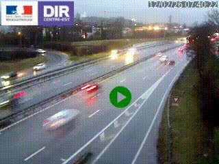 Webcam sur la Nationale 201 à hauteur de la sortie Chambéry-Nord, avant à la jonction entre l'A41 et l'A43, en direction de Lyon
