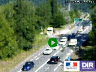 Webcam info trafic à proximité de Vizille sur la N85, au niveau du point de vue du Saut du Moine à Champagnier