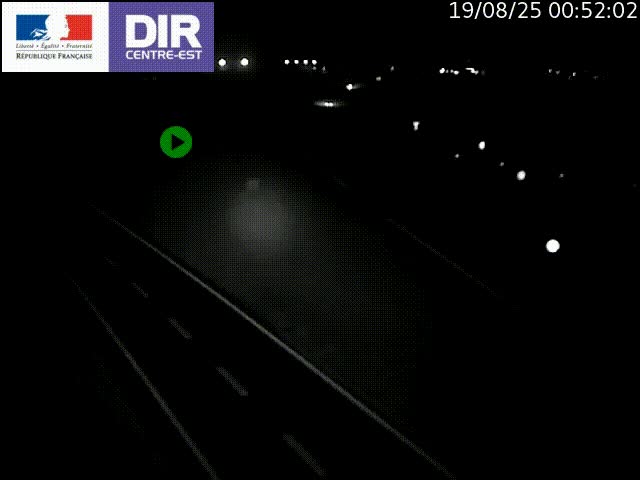 Webcam sur le contournement de Valence, sur la Nationale 7, caméra orientée vers Lyon