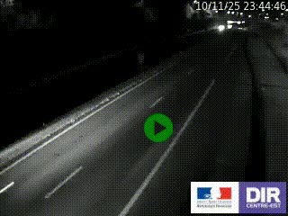 Caméra autoroutière sur l'A47 à hauteur de Givors, a proximité de Lyon. La webcam est orientée vers Lyon