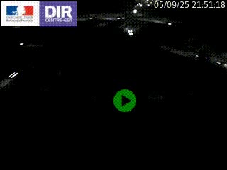 Webcam traffic à Grenoble-sud sur l'autoroute A480. Vue orientée vers l'entrée et la sortie de Grenoble