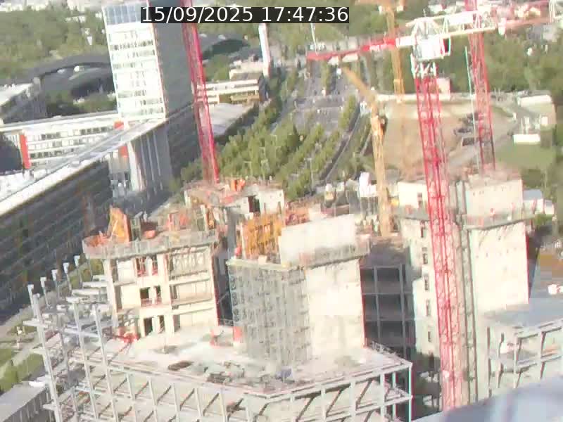 Webcam sur l'avenue John Fitzgerald Kennedy (N51) avec vue orientée vers le Findel