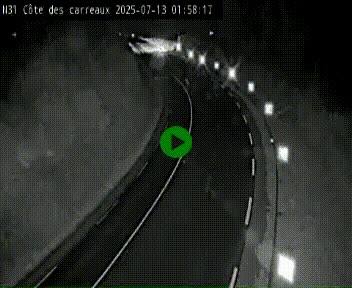 Webcam en haut de la Côte des Carreaux sur la N31 à Avesnes-en-Bray. Vue orientée vers Rouen