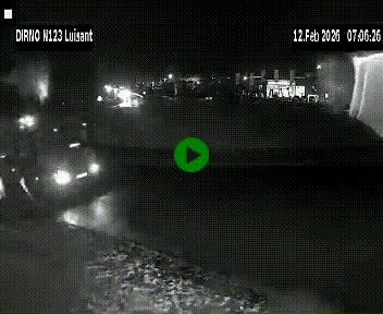 Webcam en périphérie de Chartres sur la N123, à hauteur de Luisant. Vue orientée vers Chartres